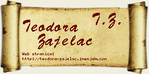 Teodora Zajelac vizit kartica